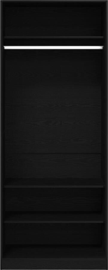 VidaXL Kledingkast Zwart Eiken Set van 2 Zwart eiken Bewerkt hout