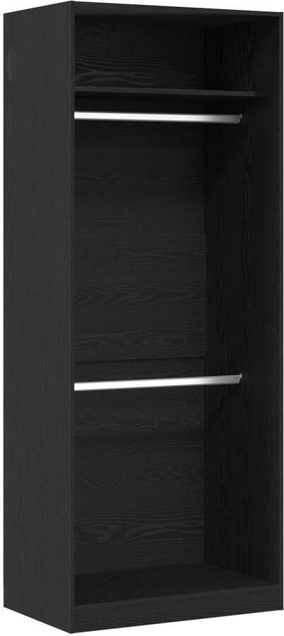 VidaXL Kast Zwart eiken Bewerkt hout 80 x 50 x 200 cm Kast Rechthoekig - Foto 2