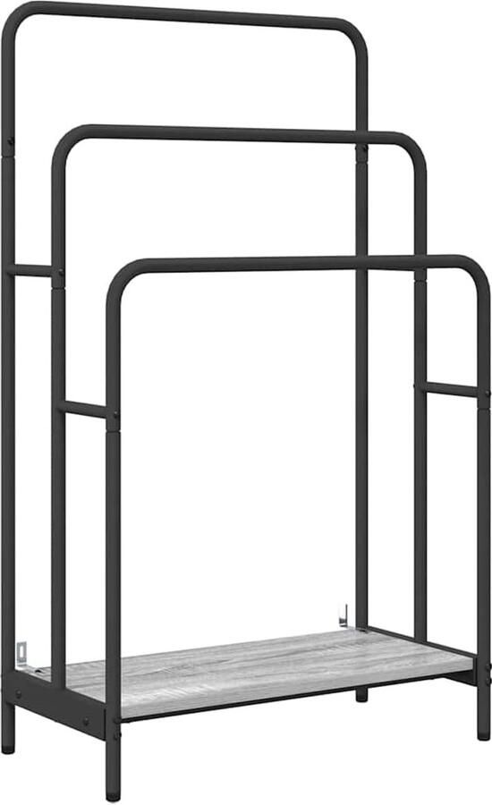 VidaXL Kledingrek Grijs sonoma 60 x 30 x 100.5 cm Bewerkt hout