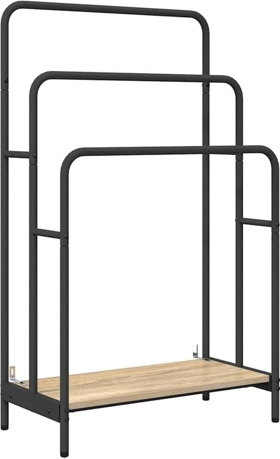 VidaXL Kledingrek Sonoma eiken 60 x 30 x 100.5 cm Bewerkt hout