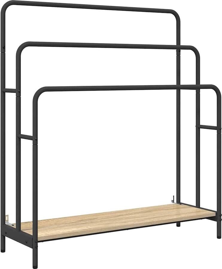 VidaXL Kledingrek Sonoma eiken 90 x 30 x 100.5 cm Bewerkt hout