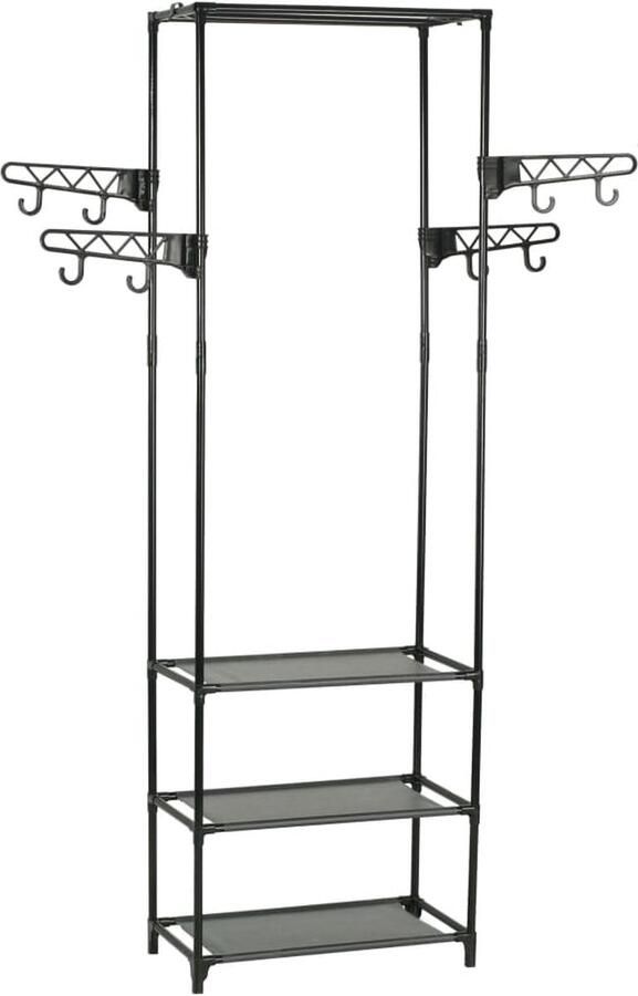 The Living Store Kledingrek Organisatie 55 x 28.5 x 175 cm Lichtgewicht en Duurzaam Kledingrek Kledingkast Opbergmeubel Organisatie Minimalistisch Meubilair