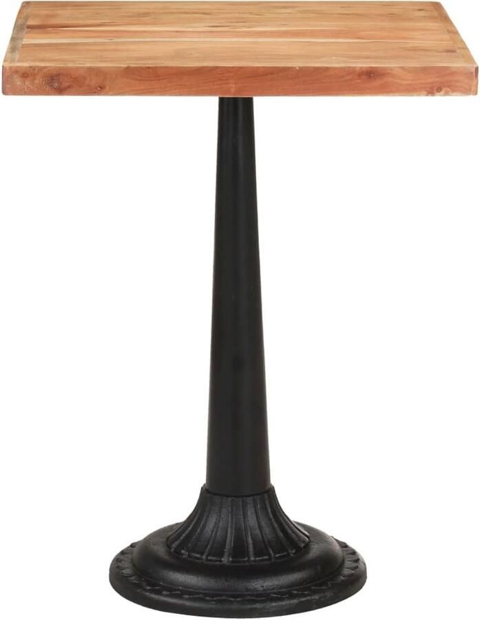 VidaXL Klikmechanisme Draaibare Sleutel Bistrotafel 60x60x76 cm massief acaciahout Draai Moment Torque Wrench Gereedschapset