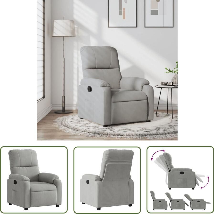 VidaXL Klikmechanisme Dynamische Sleutel Fauteuil verstelbaar microvezelstof lichtgrijs Gereedschapset Mechanica Torque Wrench