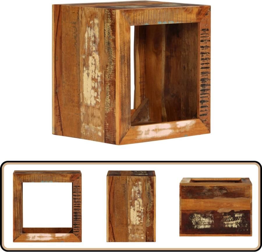 VidaXL -Kruk-40x30x40-cm-massief-gerecycled-hout - Foto 2