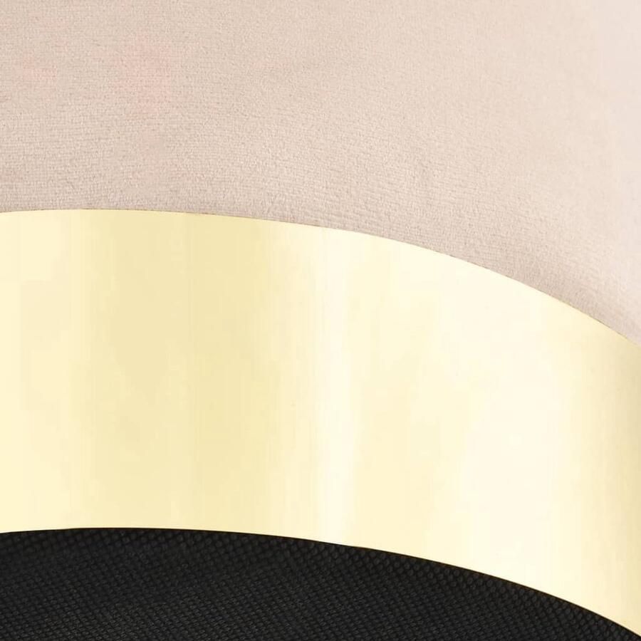 VidaXL Kruk Fluweel Abrikoos & Goud 28x36 cm Kruisstoel Stoelkussen Lounge Kussens Velvet Bank Zitmeubel - Foto 2