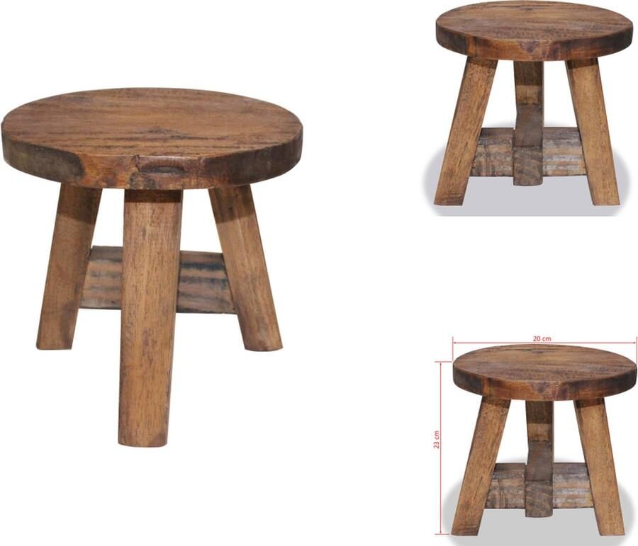 VidaXL Kruk Krukken Krukje Krukjes Kruk massief gerecycled hout