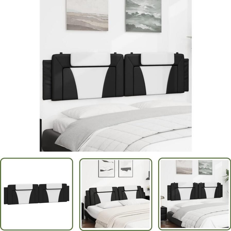 The Living Store Gestoffeerd hoofdbordkussen 200 x 3 x 49 cm Duurzaam kunstleer Hoofdbordkussen Kunstleder Beddecoratie Comfortabel Hoofdbord Hoofdsupport