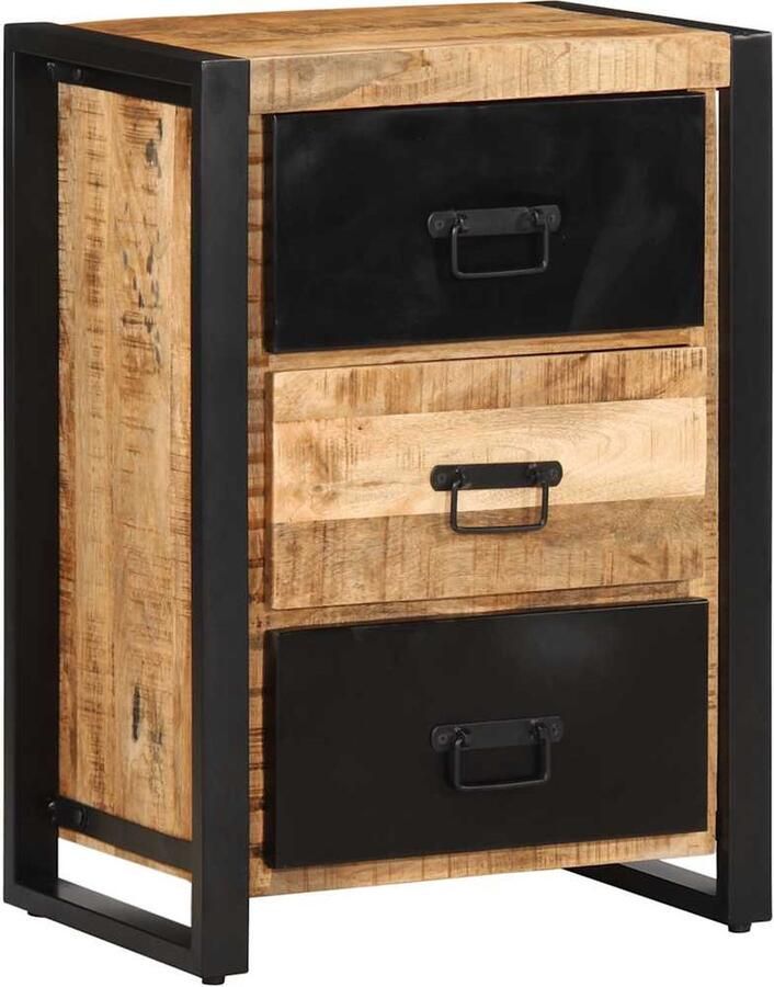 VidaXL Ladekast 50x35x70 cm massief ruw mangohout