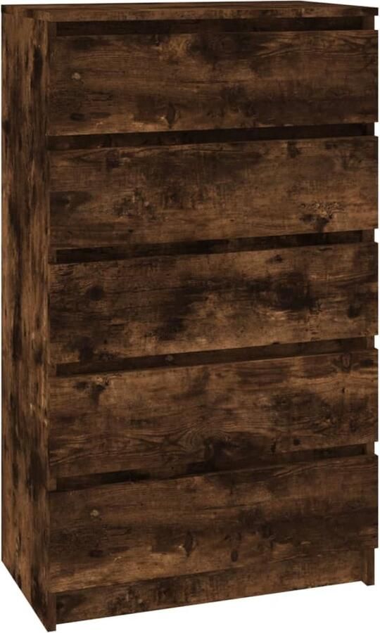 VidaXL Ladekast 60x36x103 cm bewerkt hout gerookt eikenkleurig - Foto 3