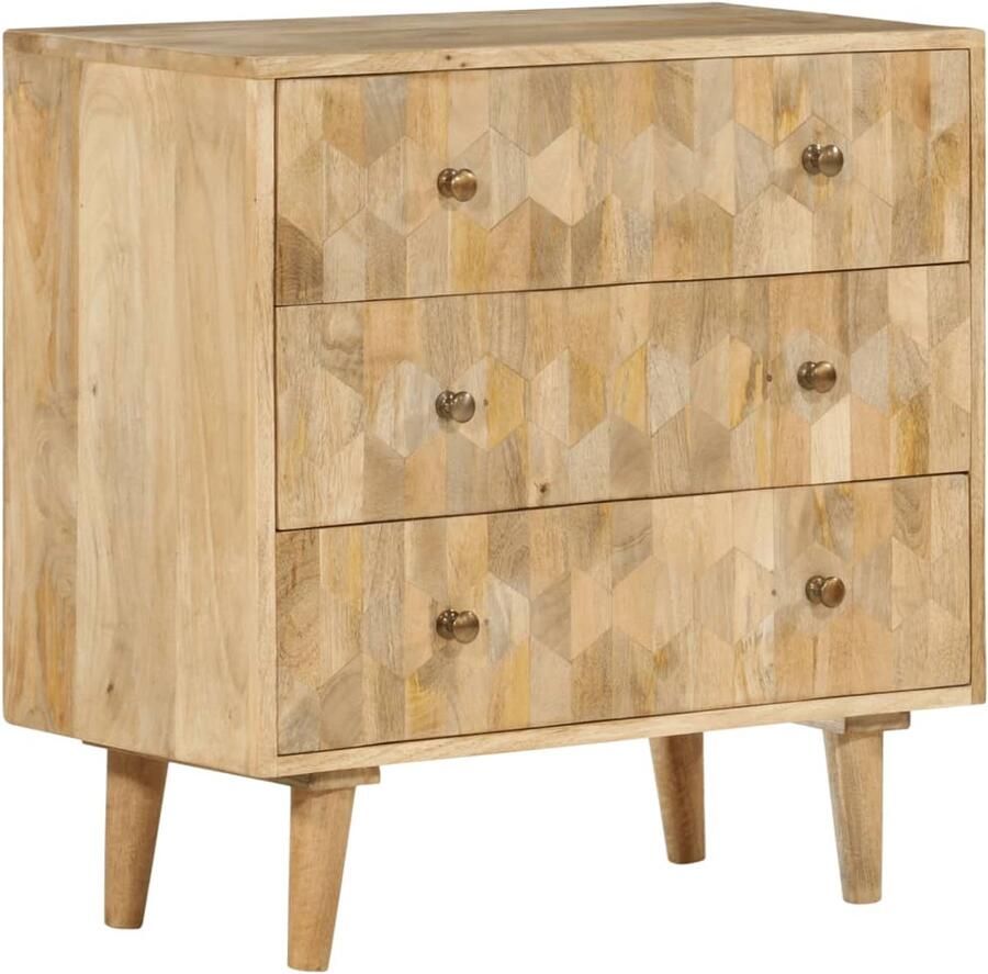 VidaXL Ladekast 70x35x70 cm massief mangohout