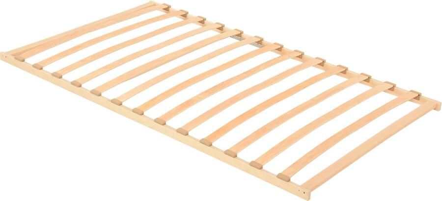 VidaXL Lamelbodem Bruin 120 x 190 cm Massief beukenhout