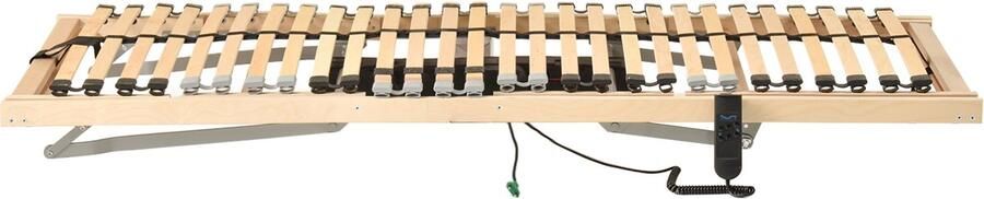VidaXL Elektrische Lattenbodem met 26 Latten 7 Zones 80 x 190 cm