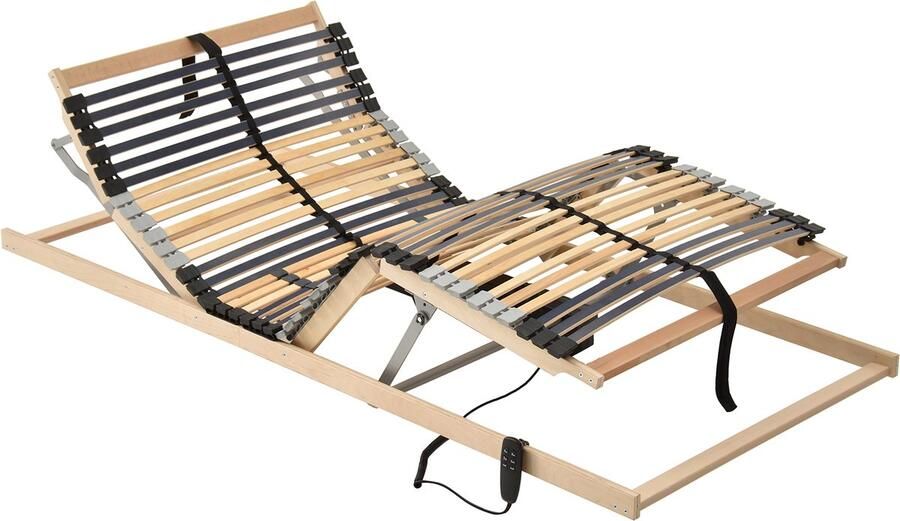 VidaXL Elektrische Lattenbodem – 39 latten 7 zones 100 x 190 cm