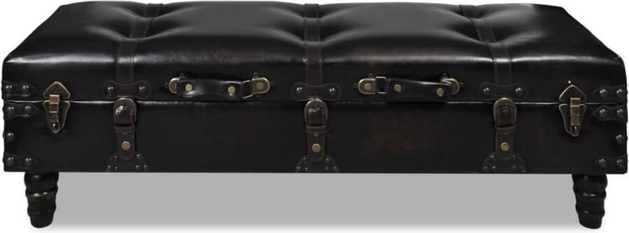 VidaXL Lange opslagbank Bruin MDF frame Opslagbank Bankschijf Kastdeur Salonmeubels Woonaccessoires Multifunctionele Meubel