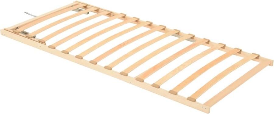 VidaXL Lattenbodem 13 Latten Verstelbaar 90x200 cm Lattenbodem Bedbodem Houten Bedbodem Beukenhouten Bedbodem Tweepersoons Bedbodem Slaapcomfort Slaapkamer Meubilair - Foto 3