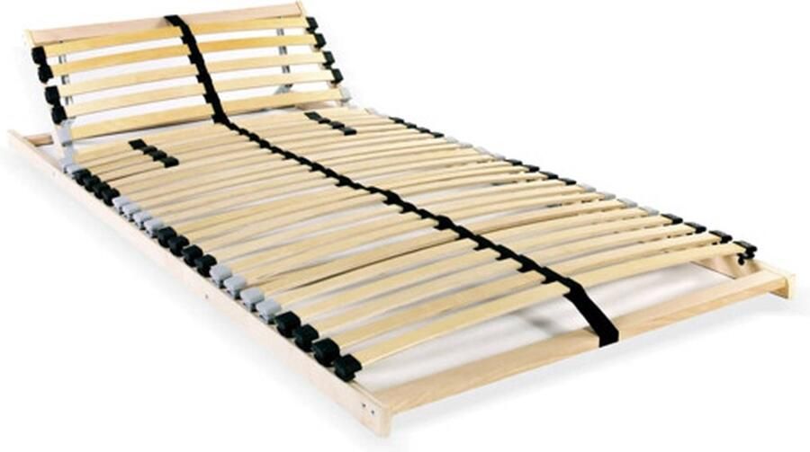 VidaXL Lattenbodem 28 Latten 7 Zones 70x200 cm Lattenbodem Bedbodem Hout Beukenhouten Bruine Bedbodem Tweepersoons Bed Slaapcomfort - Foto 2