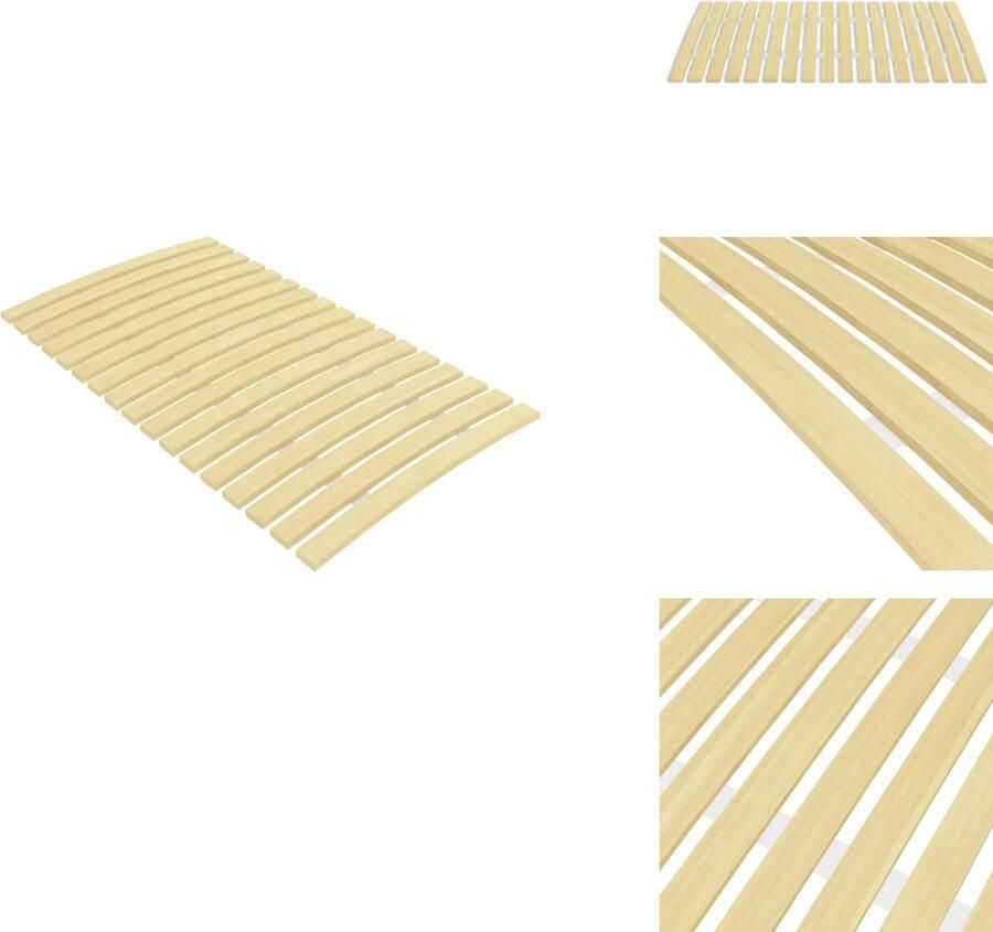 VidaXL Lattenbodem Lattenbodems Bedbodem Lat Bodem Lattenbodem met 17 latten 70x200 cm