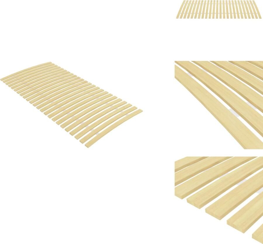 VidaXL Lattenbodem Lattenbodems Bedbodem Lat Bodem Lattenbodem met 24 latten 100x200 cm
