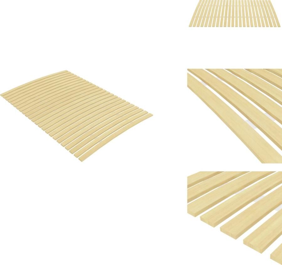VidaXL Lattenbodem Lattenbodems Bedbodem Lat Bodem Lattenbodem met 24 latten 120x200 cm