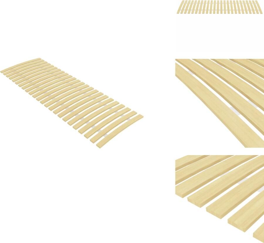 VidaXL Lattenbodem Lattenbodems Bedbodem Lat Bodem Lattenbodem met 24 latten 70x200 cm