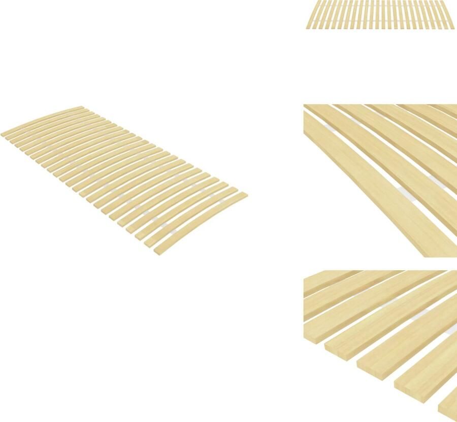 VidaXL Houten Lattenbodem Stapelbed Ligbed Platformbed 200 x 90 cm Robuust en Duurzaam Bed