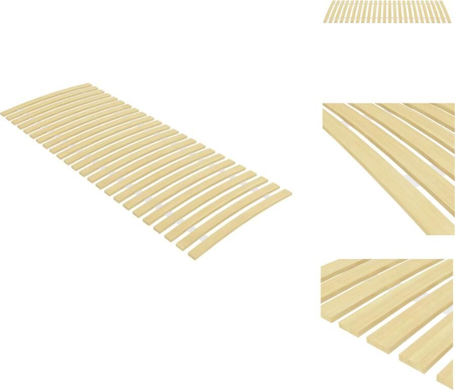 VidaXL Lattenbodem Lattenbodems Bedbodem Lat Bodem Lattenbodem met 24 latten 80x200 cm