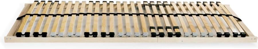 VidaXL Lattenbodems 2 stuks 70x200 cm 28 latten Lattenbodem Massieve Houten Lattenbodem Beukenhouten Lattenbodem Tweepersoons Bedbodem Bedframe Slaapkamer Meubels Slaapcomfort - Foto 2