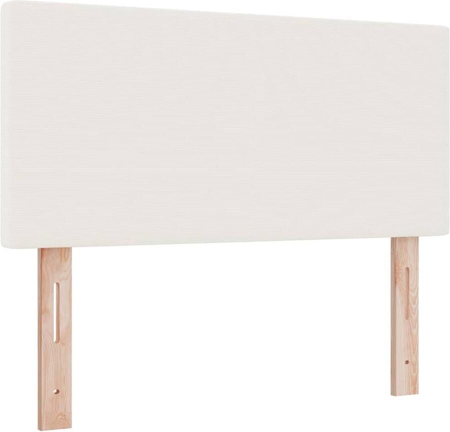 VidaXL LED Hoofdbord met LED -striplichten Crème 80 cm Stof