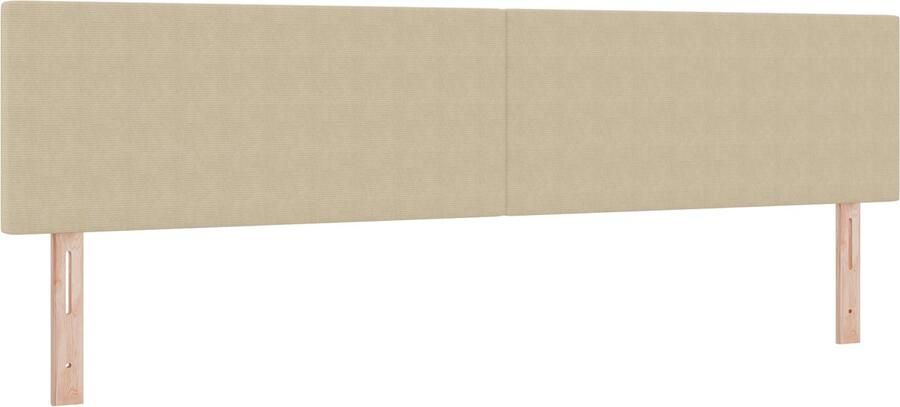 VidaXL LED Hoofdbord Eenvoudig Ontwerp Lichtgroen Grijs 100 cm Corduroy Stof