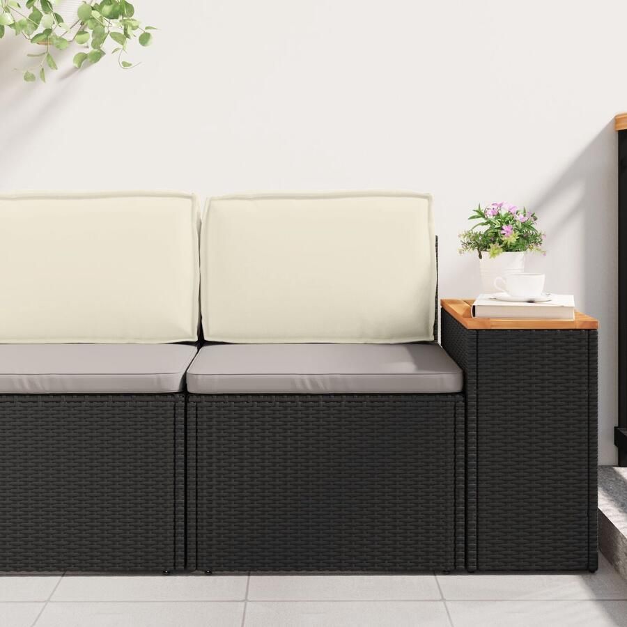 VidaXL Ligbed Kussen voor Rugleuning Crème 50x40x12 cm Oxford Stof