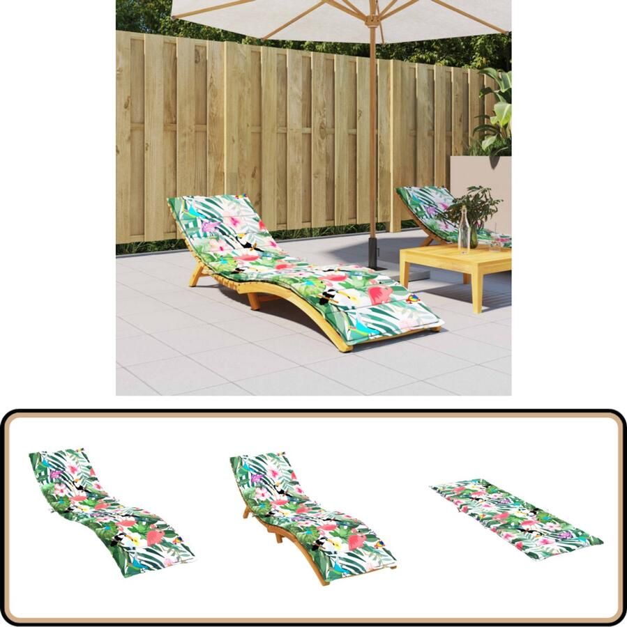 VidaXL Ligbedkussen Waterafstotend & Stijlvol Ligbedkussent Oxford Stof Tuinstoel Buitenkussen Zitkussen Decoratief Kussen Waterafstotend