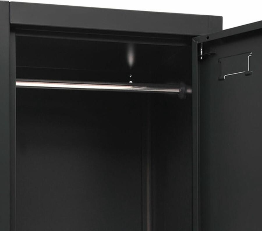 VidaXL -Lockerkast-38x45x180-cm-staal-antracietkleurig