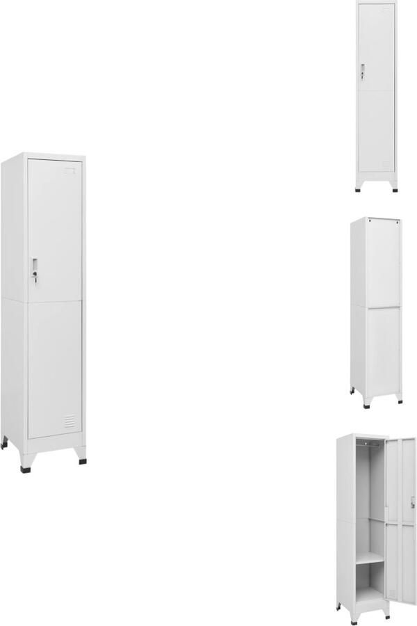 VidaXL Lockerkast Lockerkasten Locker Kast Locker Kasten Lockerkast 38x45x180 cm