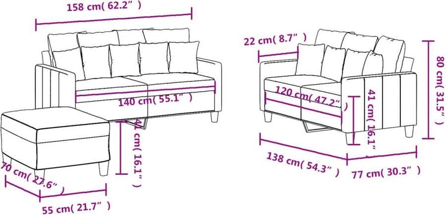 VidaXL Loungeset 4-delig Bruin Inclusief Kussens Loungebank Tuinmeubelen Lounge Set Buiten Meubilair Bruine Loungebank