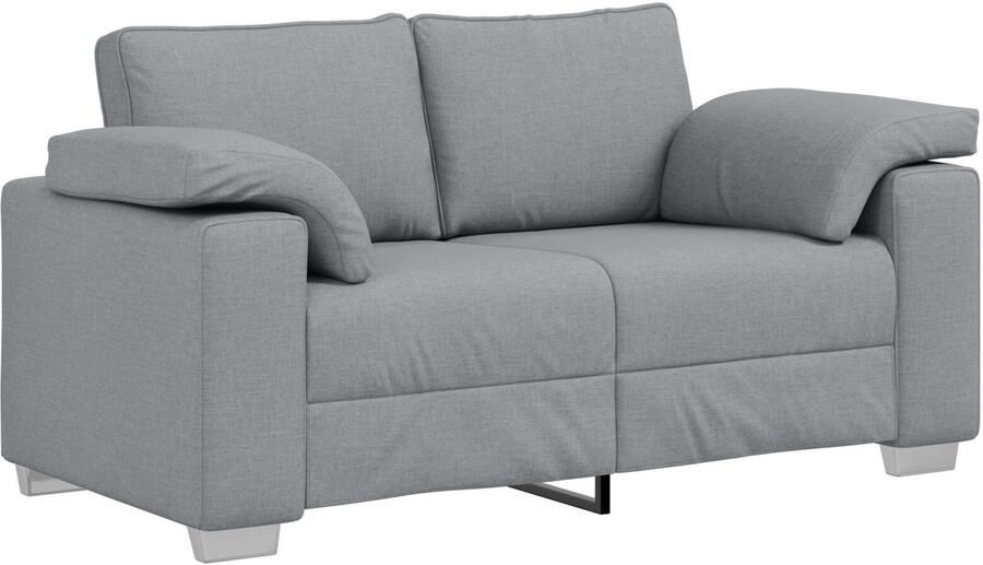 VidaXL Bank Lichtgrijs Metaal 160 x 77 x 82 cm Hoge gewichtscapaciteit