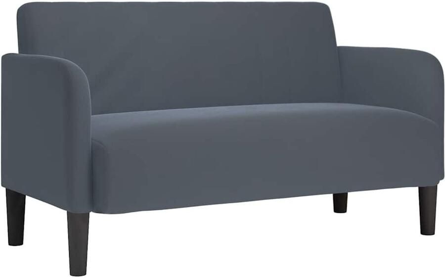 VidaXL Loveseat bank 109 cm fluweel donkergrijs