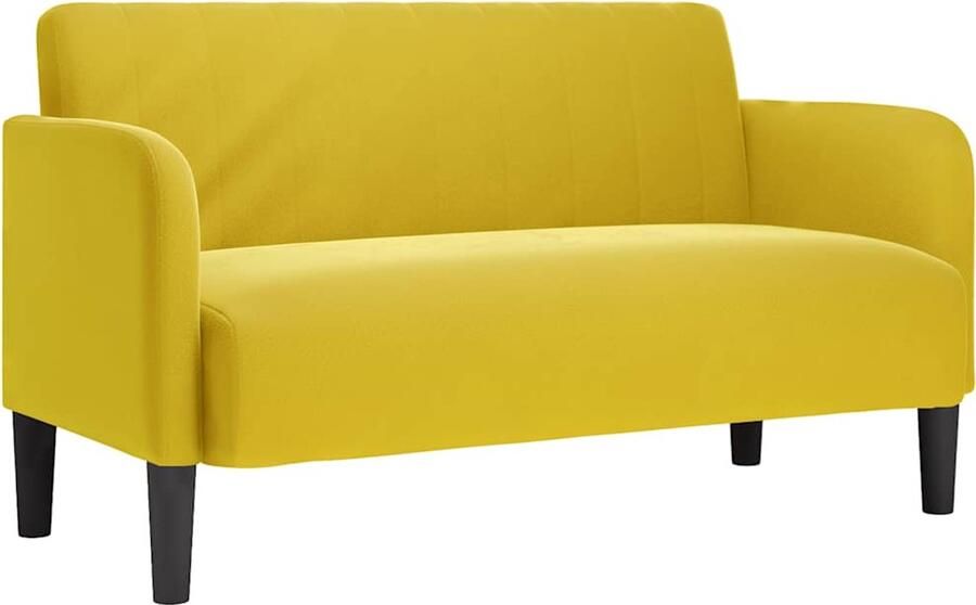 VidaXL Loveseat bank 109 cm fluweel geel