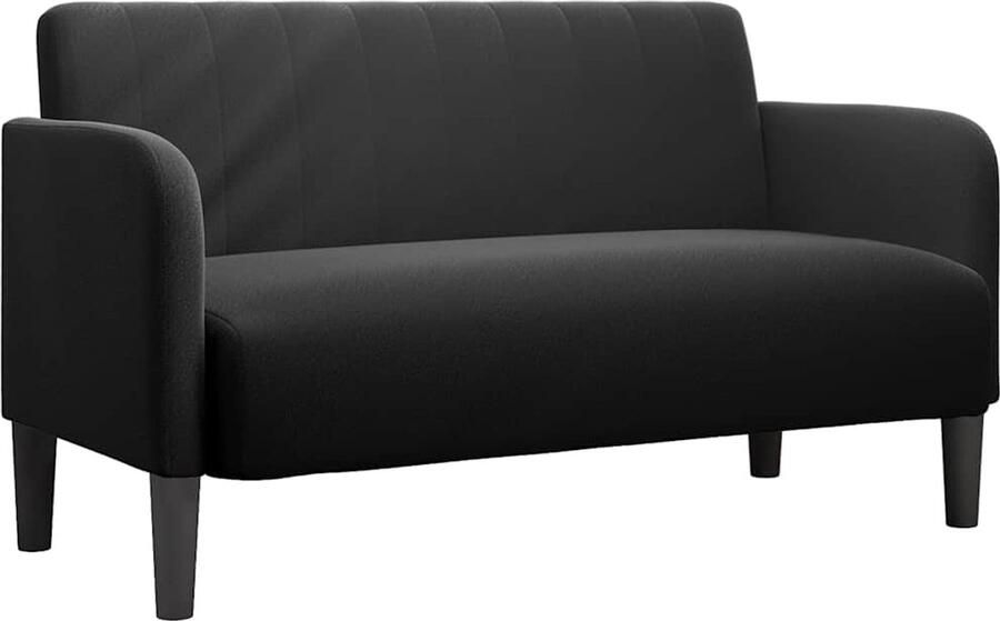 VidaXL Loveseat bank 109 cm fluweel zwart