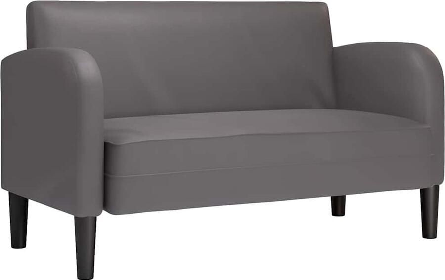VidaXL Loveseat bank 110 cm kunstleer grijs
