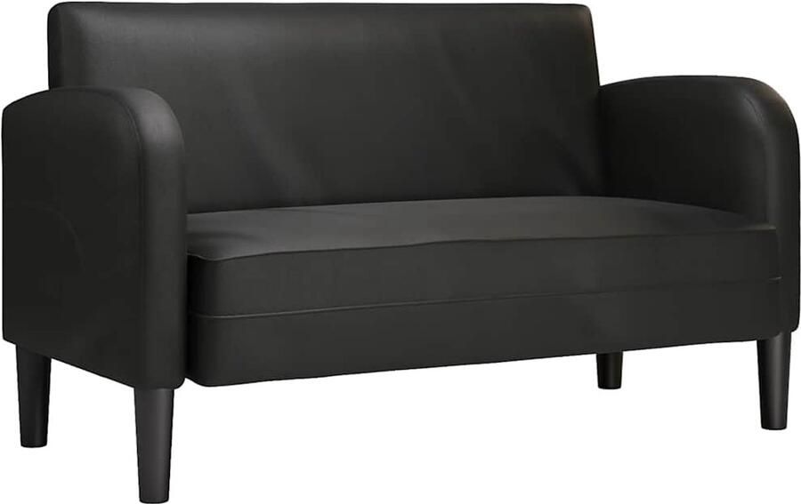 VidaXL Loveseat bank 110 cm kunstleer zwart