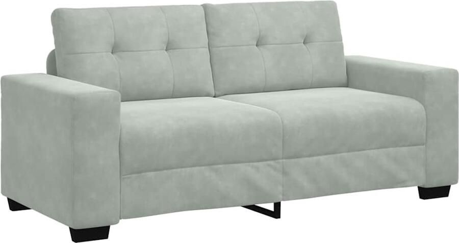 VidaXL Loveseat bank 140 cm fluweel lichtgrijs