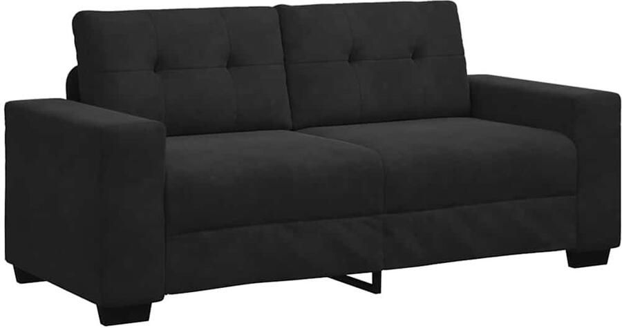 VidaXL Loveseat bank 140 cm fluweel zwart