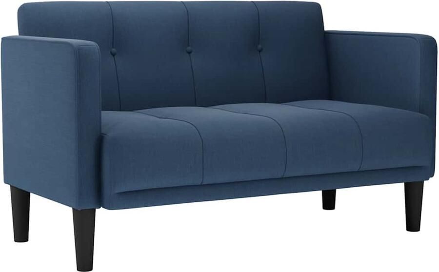 VidaXL Loveseat bank blauw 111 cm stof