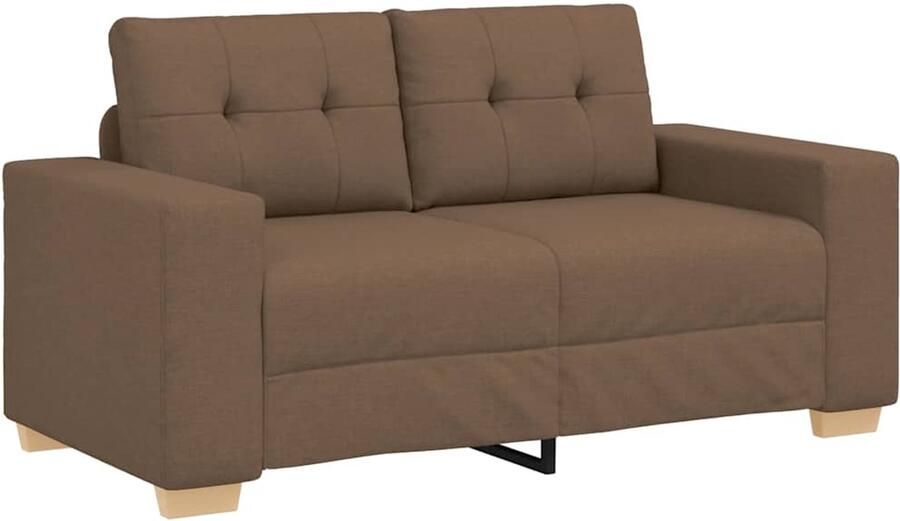 VidaXL Loveseat Bank Bruin 120 cm Stof