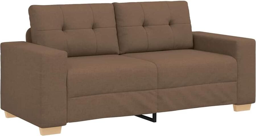 VidaXL Loveseat Bank Bruin 140 cm Stof