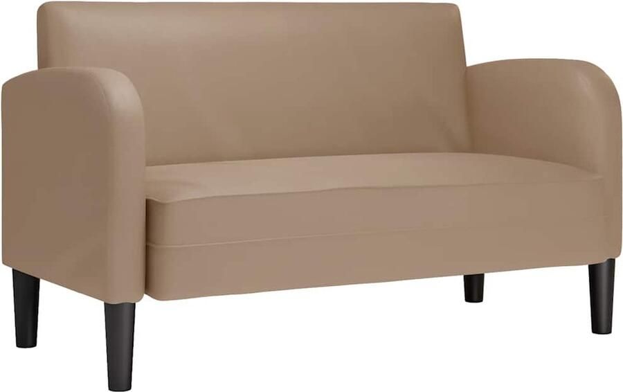 VidaXL Loveseat bank cappuccino 110 cm kunstleer