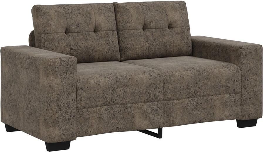 VidaXL Donkergrijs Polyester Stof Houten Frame Middel Strak - Foto 2