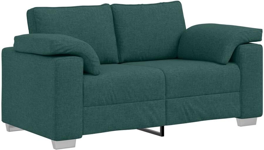 VidaXL Bank Donkergroen Polyester bekleding Houten frame Middelgroot - Foto 2