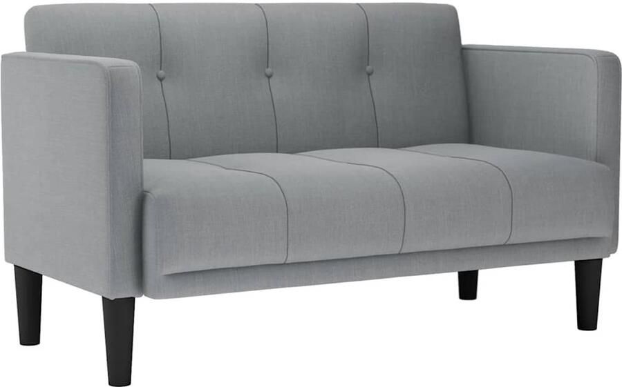 VidaXL Loveseat Bank Lichtgrijs 111 cm Stof